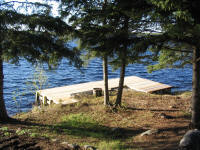 Dock at Cochenout Cabin