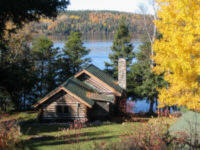 Cabin in the Fall - Rustic Accomodation
